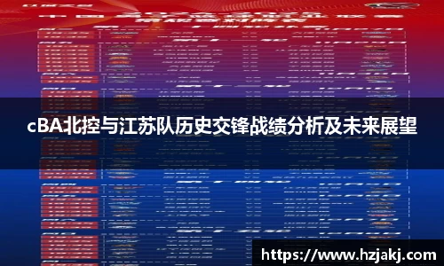 cBA北控与江苏队历史交锋战绩分析及未来展望